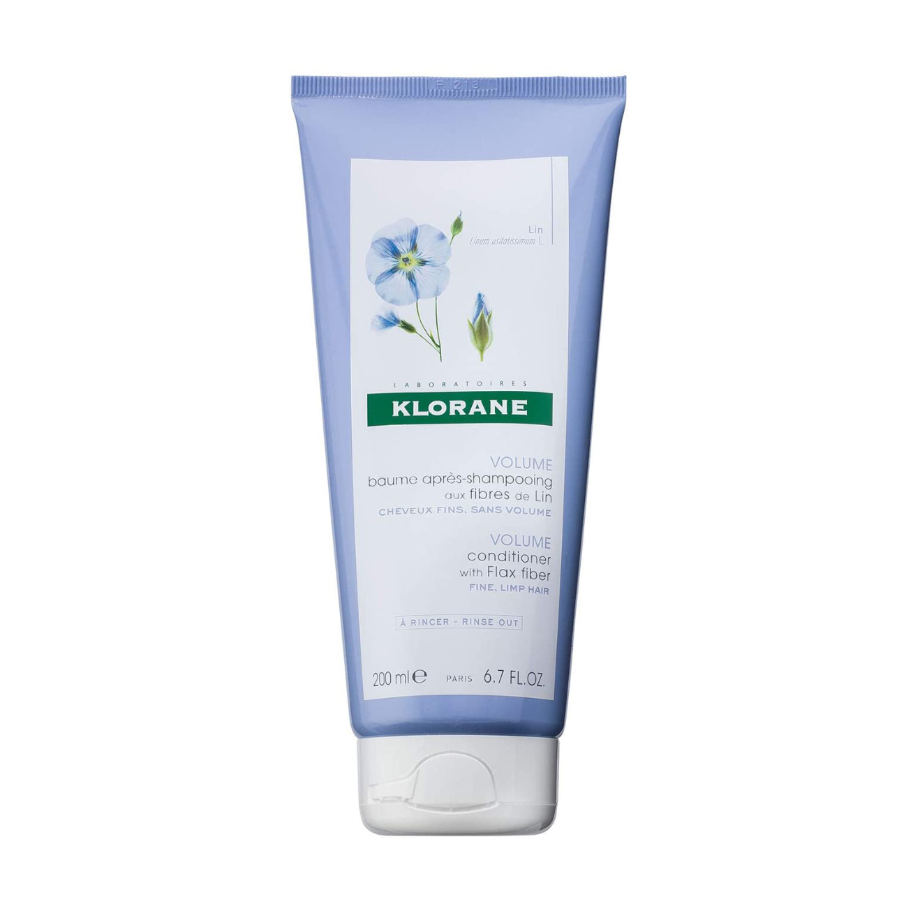 Кондиціонер для волосся Klorane Volume Conditioner with Flax Fiber з волокнами льону, 200 мл